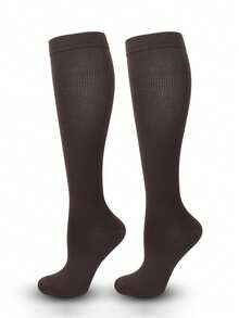 1/6 Pairs Women's & Men's Compression Socks For Cycling Soccer Running Athletic Calf Socks, Cozy - Multicolor - View 26