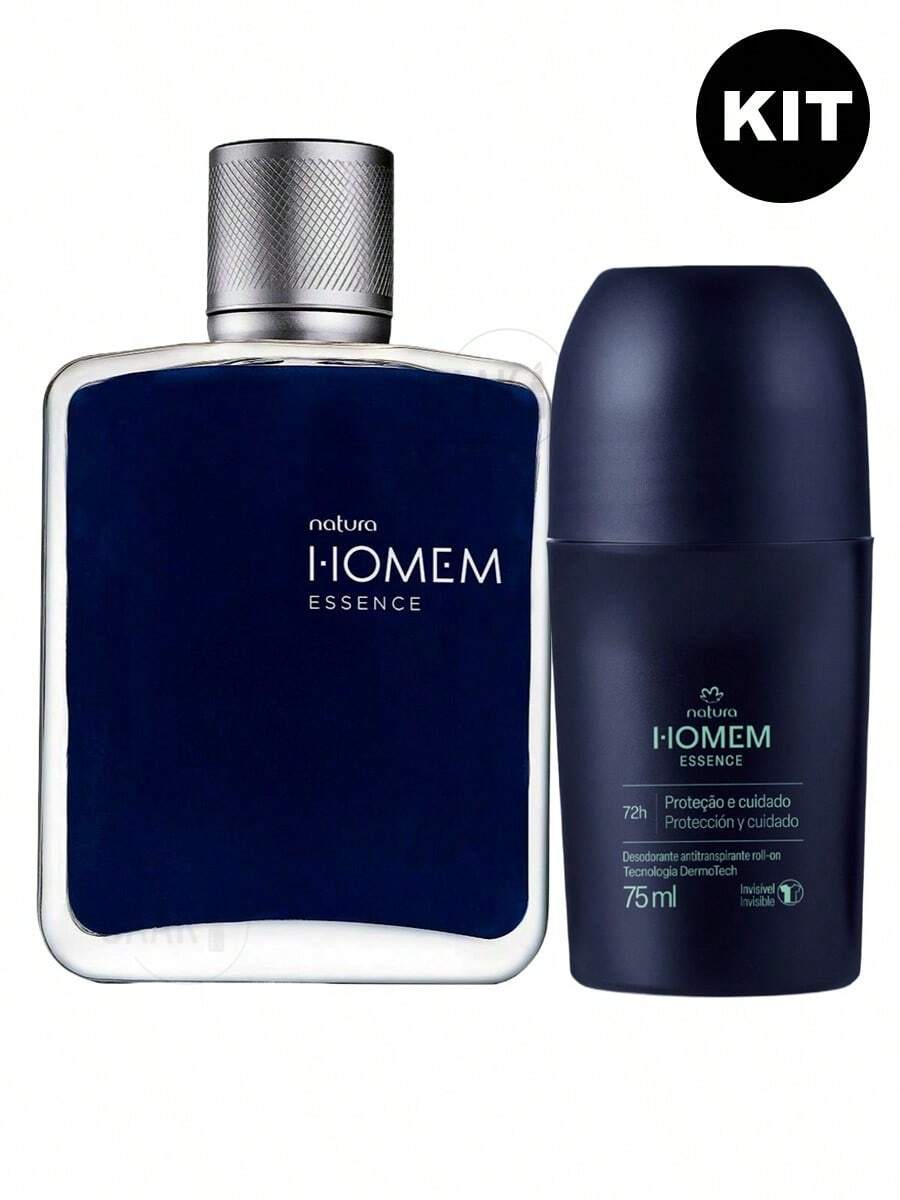 Essence Man 100ml - Deo Parfum Natura - Perfume In Gift Kit: Choose Yours - [KIT] N. H. Essence: 1pc Perfume + 1pc Roll-on - View 1