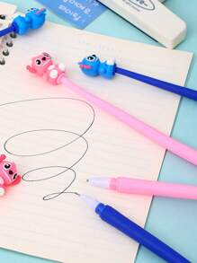 Disney 48pcs Disney Authorized Back-To-School Essential Stitch Blue Squishy Wobble Cartoon Pen - Soft Gel Stress-Relief Design With 0.5mm Smooth Black Ink, Dual Function Decor & Writing Tool, Cute Study Companion For Creative Organization, School Supplies,Back To School