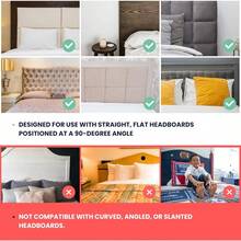 No-Screws Bed Headboard Shelf Attachment (Only For Straight Headboards), King, Queen - Renter Friendly Over Storage For Bed - Dorm Headboard Shelf King Queen - 1 - View 4