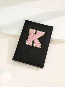 شنطه سفر اغراض سفر لوازم السفر اغراض السفر اشياء للسفرحافظة جواز سفر حرف A-Z قطعة واحدة ، غطاء جواز سفر مطبوع بخريطة العالم من مادة ال- PU ، كتيب جواز سفر وردي ، محفظة جواز سفر للسفر والأعمال ، أساسيات السفر الصيفية خفيفة الوزن - الأسود - مشاهدة 23