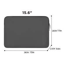 Laptop Sleeve Bag Compatible With MacBook Air/Pro, 11-15.6 Inch Notebook, Compatible With MacBook Pro 14 Inch M3 M2 M1 Chip Pro Max 2024-2021, Polyester Vertical Case With Pocket - Multicolor - View 7