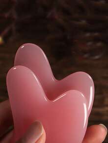 1/5 piezas Tabla de Gua Sha de polirresina para masaje facial, de ojos y corporal, relajación y cuidado de la piel - Multicolor - Ver 7