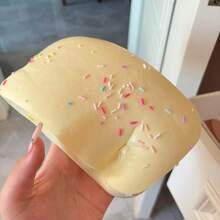 1个Squishy慢回弹盒子仿真面包蛋糕揉面音乐超大超厚湿软手感吸手指吐司 - 彩色 - 查看 2