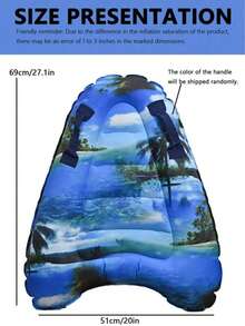 Inflatable Surfboard, Portable Paddleboard, Adults Water Swimming Learning Lightweight Sea Surfing Boarding, Beach Essentials, Beach Accessories, Pool Float - View 4