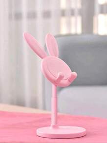 2 pièces Support de téléphone portable mignon en forme de lapin, support de bureau universel pour diffusion en direct et cours en ligne, support pliable et ajustable pour regarder la télévision, support de chevet portable