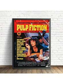 HALFLEMART 1 szt. Oprawiony plakat na płótnie w stylu vintage, malarstwo na okładce postaci filmowych, sztuka ścienna na płótnie, do wystroju salonu i sypialni