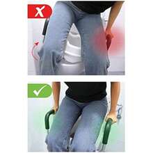 Raised Toilet Seat With Handles 4 Inch Riser For Elderly Disabled Adults With Lid - White - View 3