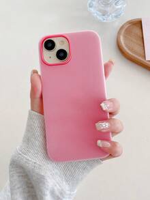 1 st frostat 2-i-1 roserött telefonskal, nytt dubbelt skyddsskal kompatibelt med , 13, 15, 16 Pro Max, 16, 14, 15, 16 Plus - Skrikrosa - Visa 6