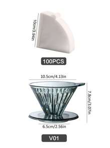 Manual Pour-Over Coffee Filter, Home Drip Filter Cup, V01 & V02 Size Options