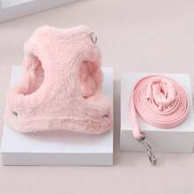 HP112-131件秋冬保暖反光绒中小型宠物背带 - 粉色 - 查看 9