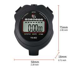 Stopwatch Timer Segmented Digital Stopwatch With Clock Calendar Alarm Clock, Single Stopwatch Large Display Stopwatch Suitable For Sports, Children's Coaches, Swimming, Running
