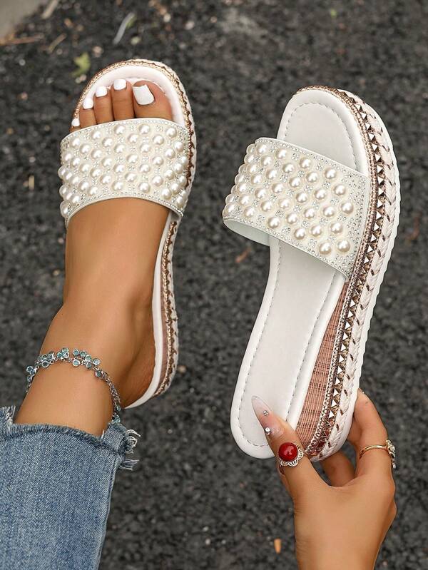 Women's Platform Wedge Sandals, Casual Versatile Outdoor Wear Thick-Soled Non-Slip High Heel Roman Slippers