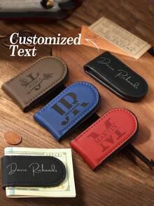 1pc Personalized Groomsmen Money Clip Groomsmen Gifts Personalized Money Clip Custom Money Clips Engraved Money Clip Minimalist Gift Money Clip Father's Day Gift For Men Wallet Mini Wallet Purse Wallet