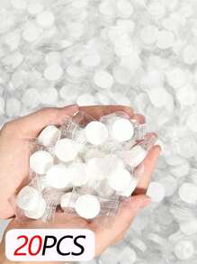 100/50/30/20/10 pezzi Salviette viso monouso compresse, salviettine detergenti in confezione trasparente monouso, salviette viso compress portatili per il viaggio