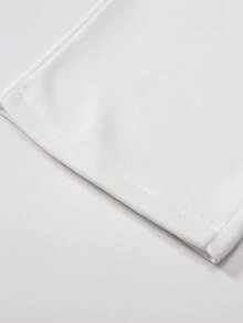 男士直筒针织裤，高街百搭休闲运动长裤，春秋夏季薄款 - 白色 - 查看 5