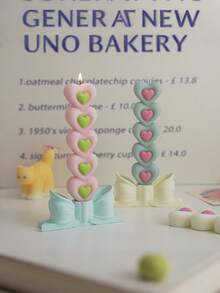 1 支粉色心形创意蜡烛，大豆蜡制成，可爱的桌面装饰，婚礼装饰品，有趣的动漫装饰，适用于家居装饰，桌面装饰，房间熏香，派对和聚会装饰，送给家人和朋友的礼物，纪念品礼物，适合所有季节 - 彩色 - 查看 11