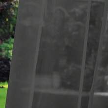 1pc Solid Color Waterproof Polyester Outdoor Sheer Curtain, Modern Simple Dust-Proof Sun-Proof Gazebo Waterproof Curtain Panel For Balcony, Canopy, Yard - Multicolor - View 6