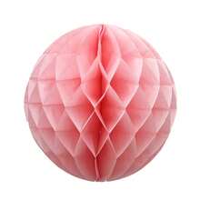 彩色蜂巢球派对装饰，婚礼场地纸花，背景墙挂饰，心形蜂巢球，节日圆球，彩色纸质蜂巢球，纸质绒球装饰 - 彩色 - 查看 34