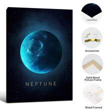 HALFLEMART 1 pieza Póster de lienzo con galaxia espacial, para decoración de sala de estar y dormitorio