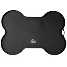 1pc Silicone Pet Food Mat, Cat/Dog Waterproof And Non-Slip Feeding Placemat In Bone Shape, Durable & Easy To Clean, Prevents Spills & Messes, Suitable For Dog And Cat Feeding