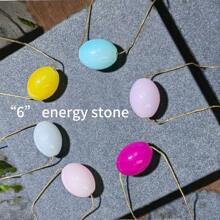 Zhenwei xina Beach Getaway Essential: Natural 'Energy Stone' Layered Necklace Brass Chain Six Color Fashion Jewelry Women For Your Summer Mother's Day Gifts Women