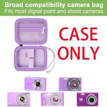 ALKOO 数码相机包适用于 Yifecial/EROOLU/VAHOIALD/Kaisoon/Pixpro/Canon PowerShot ELPH 180 190/DSCW800 DSCW830 数码相机旅行包 - 仅限包 - 紫色 - 查看 3