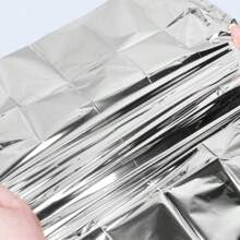 5/10pcs Pack Outdoor Warm Blankets, Double-Sided Silver Thermal Blankets Portable First Aid Emergency Survival Blankets For Camping & Rescue