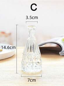 1pc Glass Flower Vase, Modern Clear Vase For Flower,Home Decor,Flower Vase,Centerpiece,Table Decor - Clear - View 10