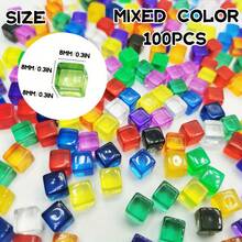 100 pièces Jetons de jeu de plateau D&D, jeton RPG fantastique. Cubes colorés effaçables à sec et à l'eau, parfaits pour les jeux de rôle sur table