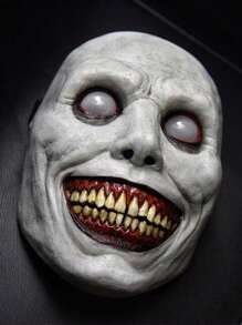1 pieza de máscaras de terror, máscaras de Halloween, máscaras de diablo sonriente de terror, accesorios de disfraz, adecuadas para fiestas de disfraces de Halloween, accesorios de juego de roles de carnaval