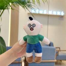 1 件傻傻可爱卡通娃娃钥匙扣、包包吊坠配件 - 彩色 - 查看 11