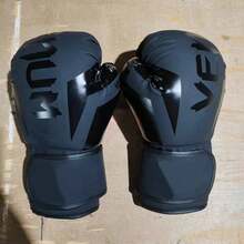 Adult Boxing Gloves, Muay Thai, Sanda, Sandbags, Sandbags, Boys' Training, All Season Unisex Boxing Gloves, 12oz - Black - View 2