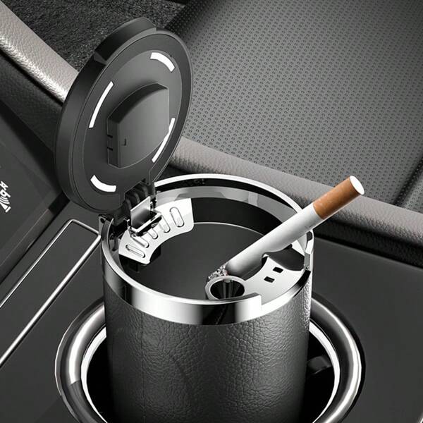 Autoschwenkaschenbecher mit Deckel, tragbarer abnehmbarer Autoaschenbecher-Halter