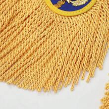 1 Paar Schulterstück Epauletten Brosche Bord Multifunktionale Quaste Fransen Epauletten für Trommel Horn Band Jacken Mäntel Epaulette