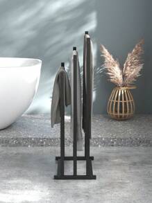 1pc 3-Layer Independent Towel Rack, Easy To Install, Space Saving, Suitable For Storing Towels, Towels, Blankets By The Bathroom Or Bathtub, And Can Also Be Used As A Drying Rack, Bathroom Storage Rack, And Storage Rack