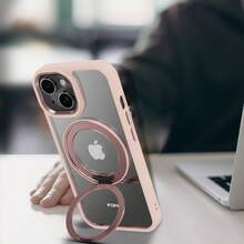 M MYBAT PRO RingRound 360° Kickstand Case W/ Magnetic For Apple I Phone 13/I Phone 16e/ 14/ 16/ 15/ 16 Plus/ 16 Pro/ 16 Pro Max, Compatible With MagSafe - Pink - 粉紅色 - 查看 8