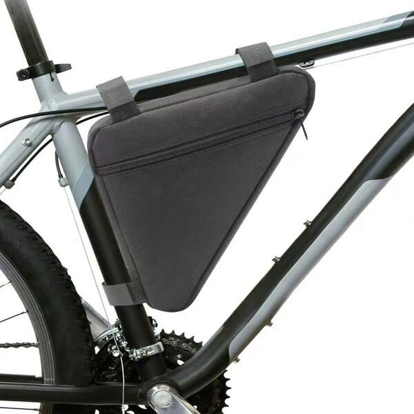 1pc Bicycle Triangle Bag, Quick Release Saddle Bag, Mountain Bike Front Pack, Rear Pocket, Tool Pouch, Outdoor Cycling Accessories