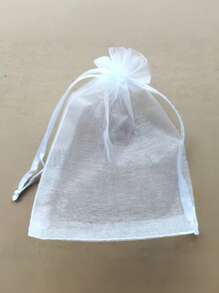 5/10/20/50/100 Piezas Bolsas de gasa multicolor, bolsas de embalaje para regalos, bolsas para regalos, artículos del hogar y de primera necesidad, bolsas de almacenamiento de nailon, suministros para festivales y fiestas, suministros para bodas, embalaje para decoración de regalos, embalaje para repostería, embalaje para joyas y accesorios, bolsas de cuerdas para regalos de cumpleaños