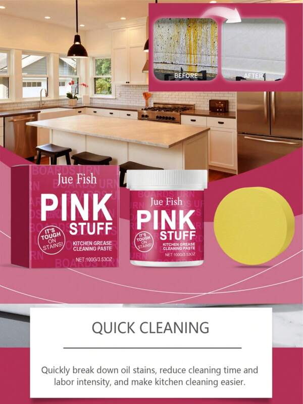 Stainless Steel Cleaning Paste Kitchen Utensils Cleaning Pot Bottom Black Dirt Stains Rust Polishing Descaling Paste