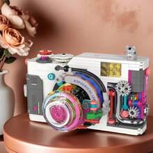 Creative New Digital Camera Building Block Model, Retro Camera Series DIY Assembly Particle Building Blocks, Suitable As Ornaments, Birthday Gifts