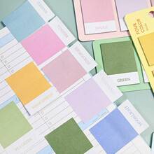 80pcs Gradient Color Sticky Notes, 1 Pack Sticky Note Pads, Square High-Quality Paper, Middle East And Europe Back To School Student Supplies, Record Stickers, Home Supplies, Message Stickers, Office Planning Stickers, Stationery, Learning Supplies, Back To School - one-size - View 7
