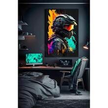 1pc /3pcsWall Arts Posters Optional Frame 80s Retro Funny Monkey Player Gamepad Picture For Gaming Room Living Canvas Painting Print Wall Art Home Decor Aesthetics Poster ,Wall Art With Frame
