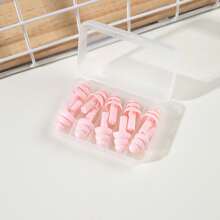 10pcs Waterproof Silicone Ear Plugs For Sleeping Noise-Proof Soft Reusable Sleep Plugs For Travel, Home, Office Adults Sensitive Sleepers(Blue)