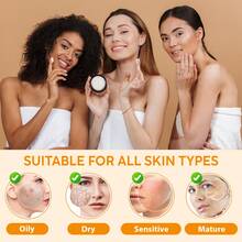 60g Natural Shea Butter & Castor Oil Nourishing Moisturizer, Highly Moisturizing, Plumping, Reduces Puffiness & Fine Lines, Suitable For All Skin Types - White - View 12