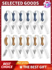 10 Pack Extra Large Beach Towel Clips , Towel Clips For Beach Chairs Cruise Heavy Duty, Towel Holder Clips For Clothes Pool Boat,Picnic Accessories,Beach Accessories,Clothes Pegs,Sunbed Clips, Blue