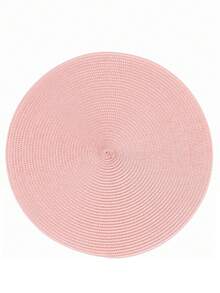 1/4/6 Pcs 15 Inch Round Woven PP Placemats, Washable Non-Slip Heat Resistant, Suitable For Home Dining Table Decor, Holiday Party, Wedding, Outdoor - Multicolor - View 22
