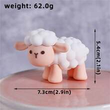 Farm Animal Ornaments Silicone Sheep, Horse, Pig, Chicken And Duck - Multicolor - View 9