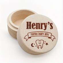 Caixa Memorial de Madeira Vintage Personalizada para Coleção de Cabelo - Primeira Cort de Cabelo e Armazenamento de Cabelo Grávido, Presente Perfeito para Novos Pais, Essenciais de Organização Doméstica, Caixa de Armazenamento de Organização Doméstica Volta às Aulas