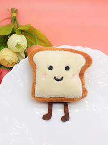 Mini New Series Cat Toys Cat Treat Toy Bread Toast Series With Catmint Fillings Cute Japanese Style Rice Balls Cat Snack Toy Toast Shape Cat Snack Toy Cat Accessories Pet Supplies: Size Tip - Slightly Smaller Than Average